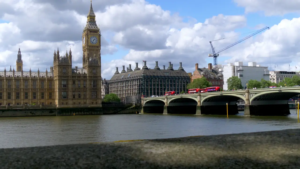 The Palace of Westminster from the South Bank